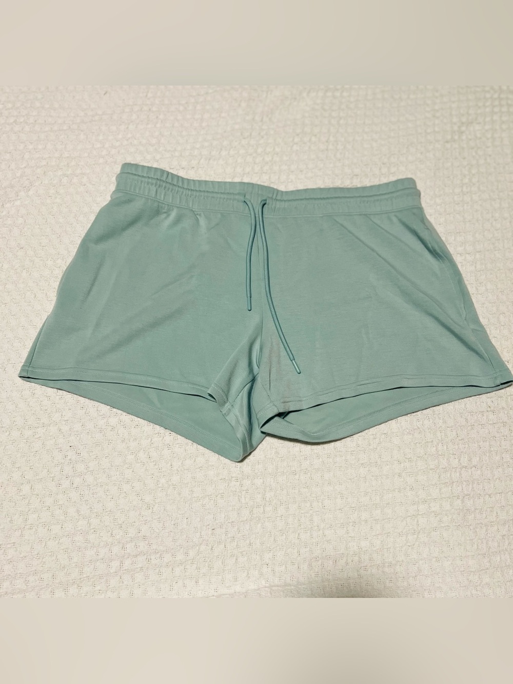 Member’s Mark Ladies Lounge Shorts Size XL Mint Green Soft Drawstring 4” Inseam